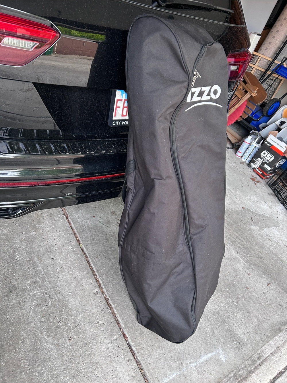 IZZO Black Golf Travel Bag / Club Headcover Carry Case - Picture 2 of 7